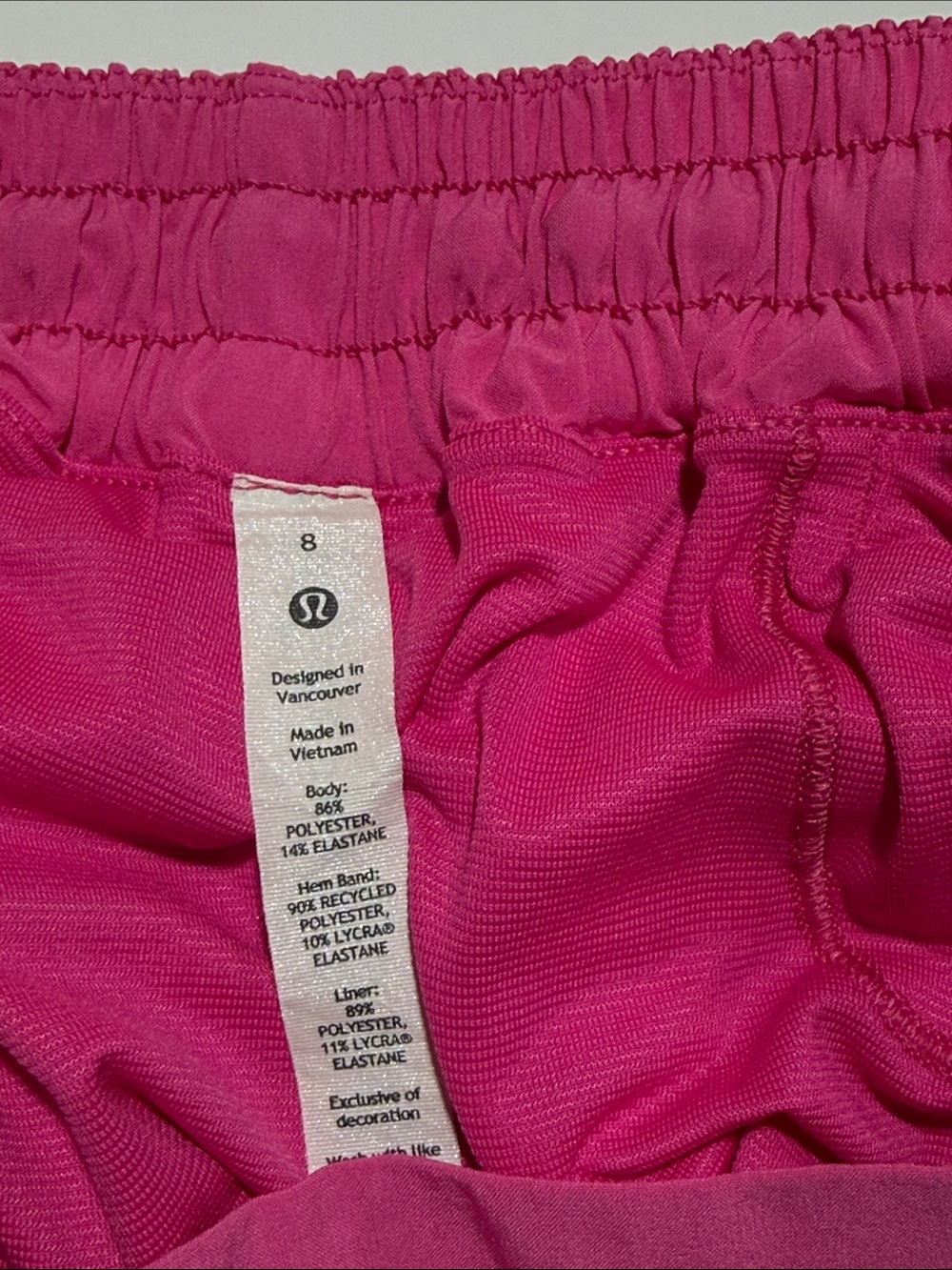 lululemon athletica Bright Hot Pink Run Shorts 8 - Picture 9 of 13